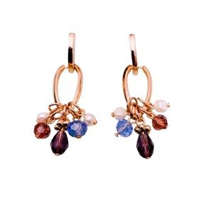 Anne Klein Cluster Drop Earrings